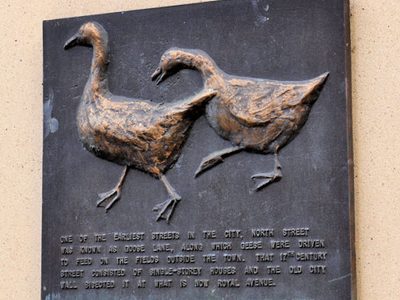 "Goose Lane" plaque, Belfast