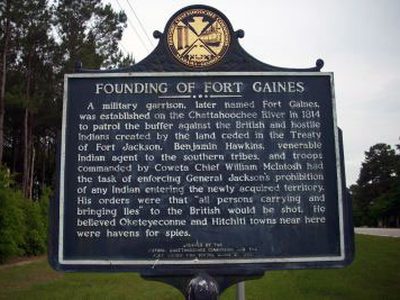 Founding of Fort Gaines (Side 2)