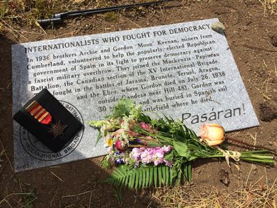 Mackenzie Papineau Brigade Plaque, Cumberland