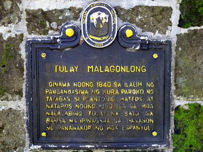 Malagonlong Bridge historical marker