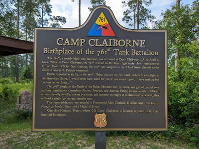 Camp Claiborne (Birthplace of the 761st Tank Battalion )