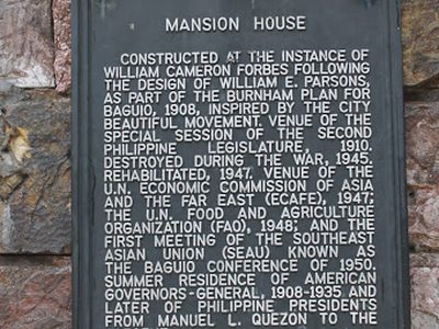 Mansion House historical marker