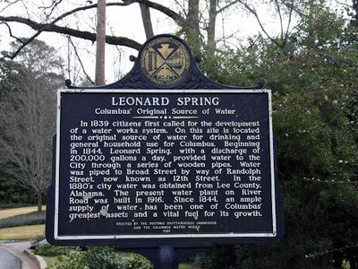 Leonard Spring Columbus' Original Source of Water