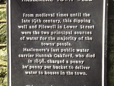 Haslemere Town Well Plaque
