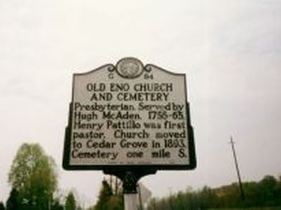 OLD ENO CHURCH AND CEMETERY
