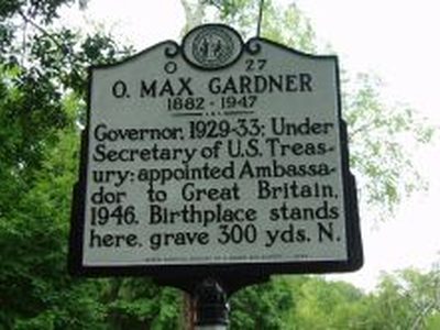 O. MAX GARDNER 1882-1947