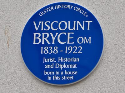 Viscount Bryce plaque, Belfast