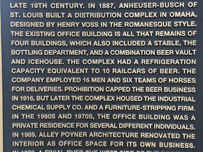 Anheuser-Busch Beer Depot 1887