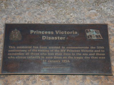 Princess Victoria  memorial plaque, Donaghadee