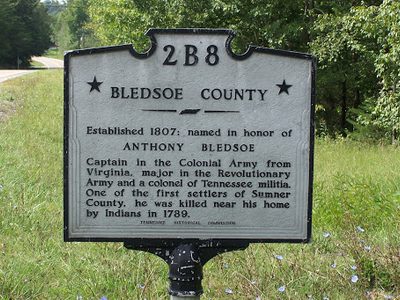 Bledsoe County Historical Marker