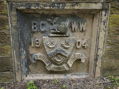 Bradford City Water Works plaque On Pits Lane