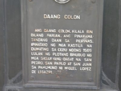 Colon Street historical marker