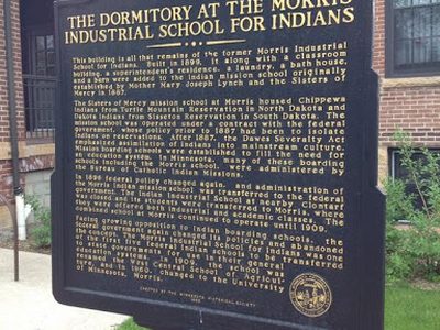 The Dormitory at the Morris Industrial School for Indians
