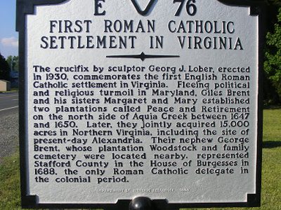 First Roman Catholic Settlement in Virginia