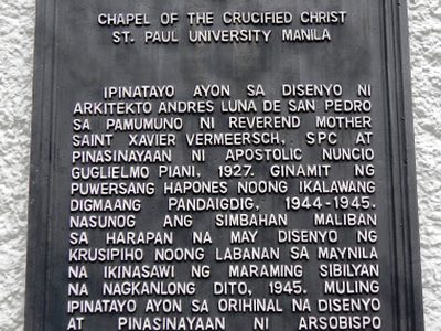 Chapel of the Crucified Christ historical marker