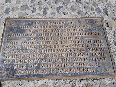 In Memory of the Soldiers and Sailors of Klickitat County