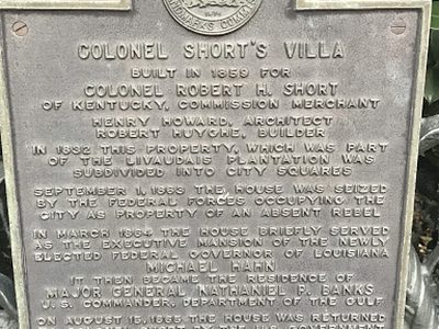 Colonel Short’s Villa