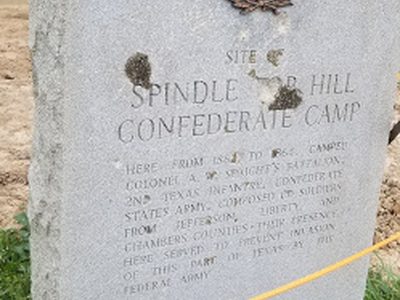 Site of Spindle Top Hill Confederate Camp