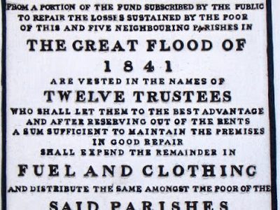 Plaque, Flood Cottages