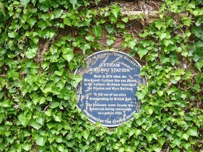 Lytham Railway Station Plaque