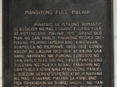 Fule-Malvar Mansion historical marker