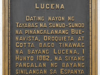 Lucena historical marker