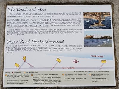 Venice Beach Poets Monument & The Windward Piers