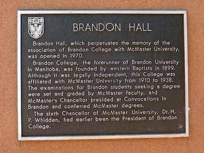 Brandon Hall  (A McMaster University student residence)