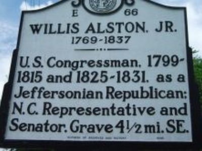 WILLIS ALSTON, JR. 1769-1837