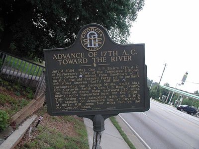 Advance of the 17th A.C. Toward the River