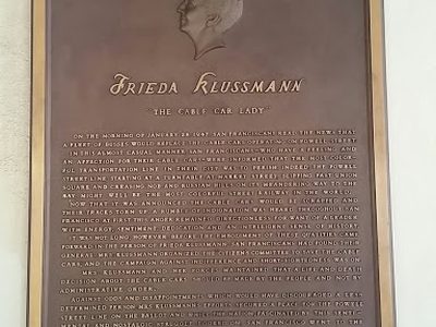 Frieda Klussmann, the Cable Car Lady