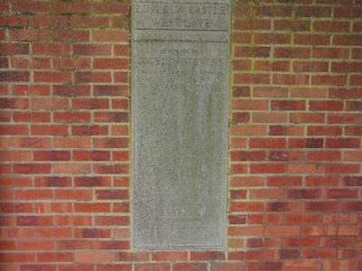 West Gate reopening plaque