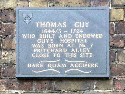 Founder of Guy's Hospital Born Here