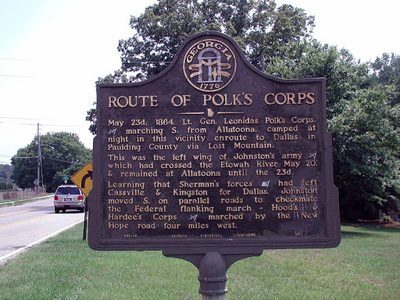 Route of Polk's Corps