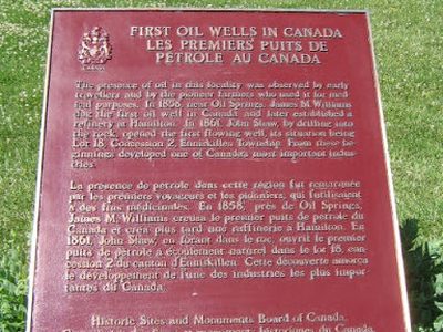 First Oil Wells in Canada