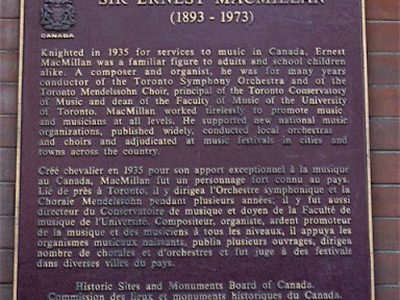 Sir Ernest MacMillan (1893-1973)