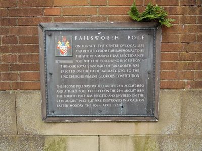 Inscription on the Failsworth Pole Clock Tower (1)