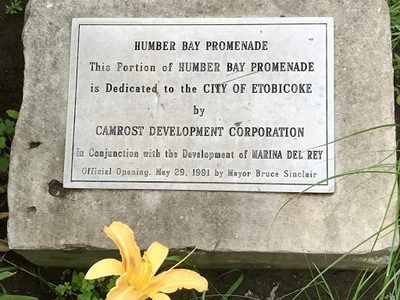 Humber Bay Promenade Dedication