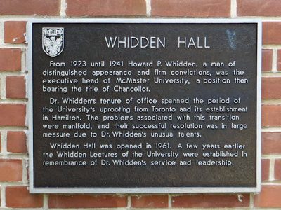 Whidden Hall  (A McMaster University student residence)