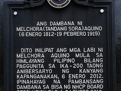 The Shrine of Melchora (Tandang Sora) Aquino historical marker