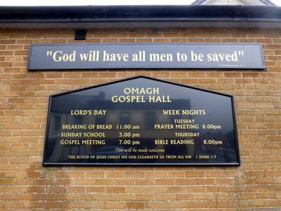 "God will have all men to be saved", Omagh