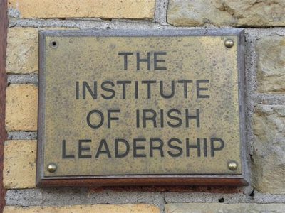 Plaque, The institute of Irish Leadership