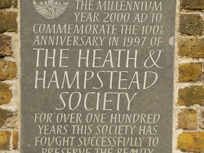 Commemorative stone, Hampstead, London NW3