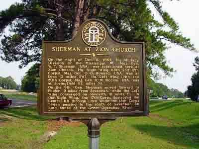 Sherman at Zion Church