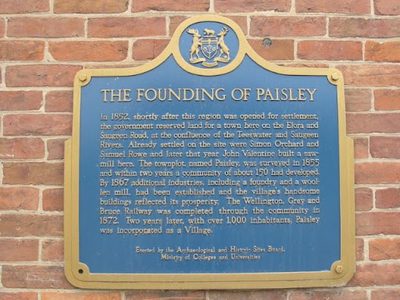 The Founding of Paisley