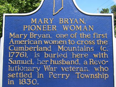 Mary Bryan, Pioneer Woman