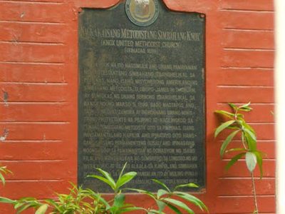 Knox United Methodist Church historical marker