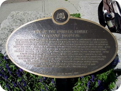 Site of the Christie Street Veterans' Hospital