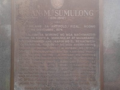 Juan M. Sumulong historical marker