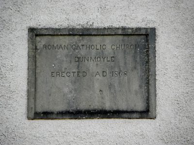 Plaque, Dunmoyle Roman Catholic Church